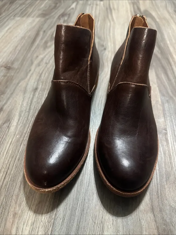 Kork-Ease Women's Dark Brown Leather Ankle Booties - Image 4