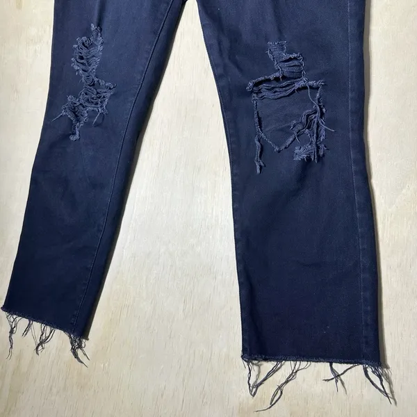 PacSun‎ Mom Jean Size 29 Black Washed Distressed - Image 7
