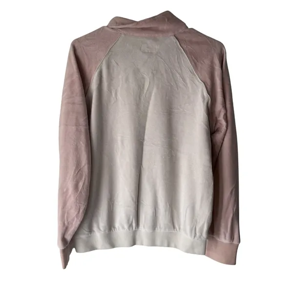 Supreme‎ Y2k Velour Rugby Shirt Pink White Striped Embroidered Logo Size S - Image 5
