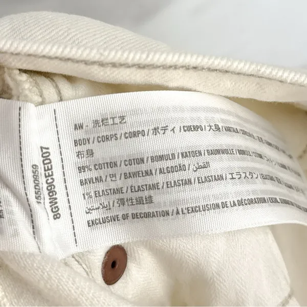 Abercrombie & Fitch 70s Vintage Flare Ultra High Rise Jeans Retro Cream 25 0 - Image 9