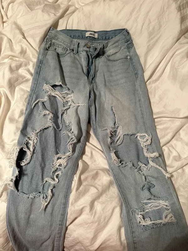 Just Black Denim Ripped Jeans - Image 2