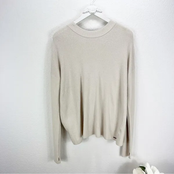 N.PHILANTHROPY Ollie Sweater Cream Twist Back Size Large L‎ NWT - Image 3