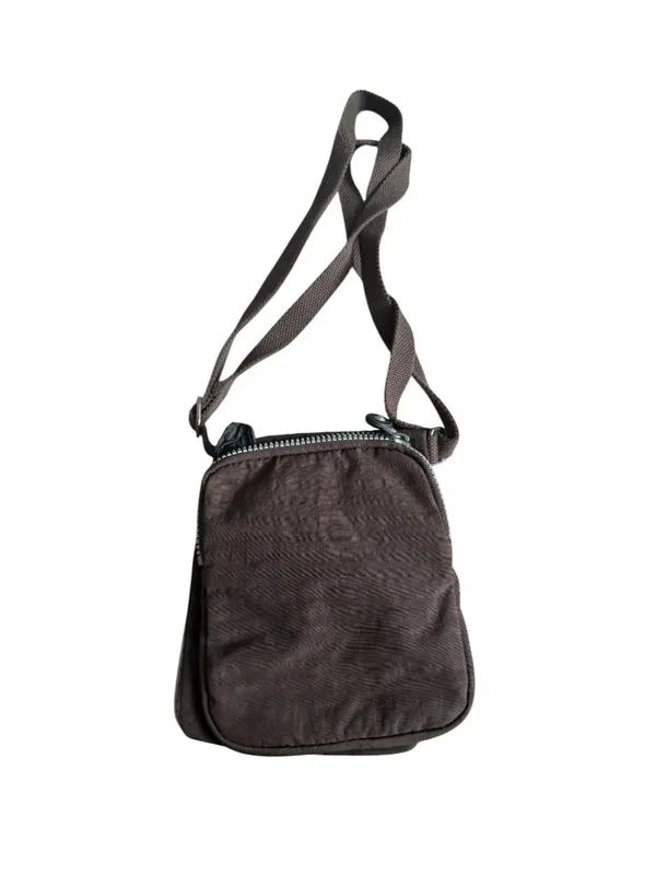 KIPLING Brown Crossbody Nylon Bag Womens Purse - Image 5