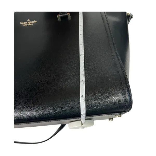 Kate Spade Patterson Drive Geraldine Satchel Black Pebbled Leather Crossbody - Image 9