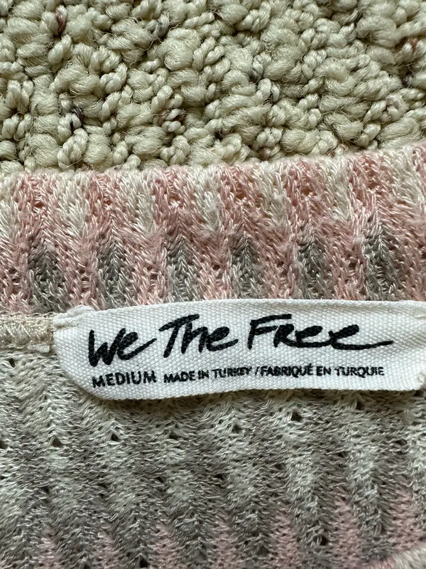 We The Free Top Cream and Pink M - Image 3