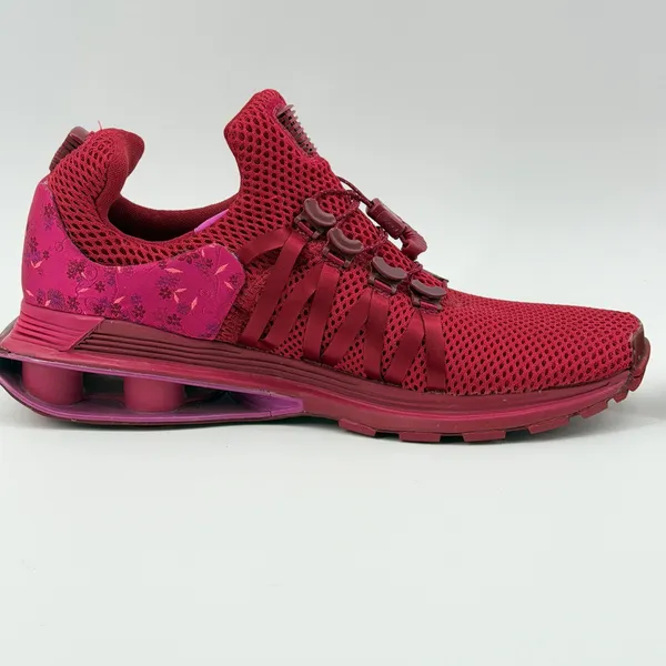 Nike Shox Gravity Floral‎ Burgundy Maroon Women's Sneakers AQ8554-600 Size 8 - Image 8