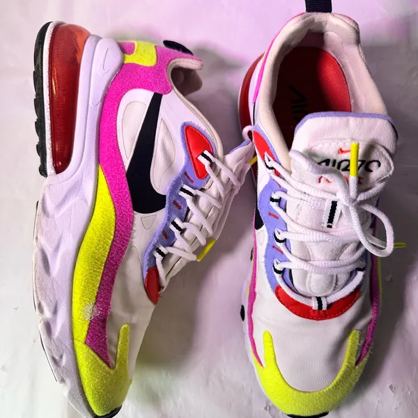Nike Purple and White Sneakers - Image 5