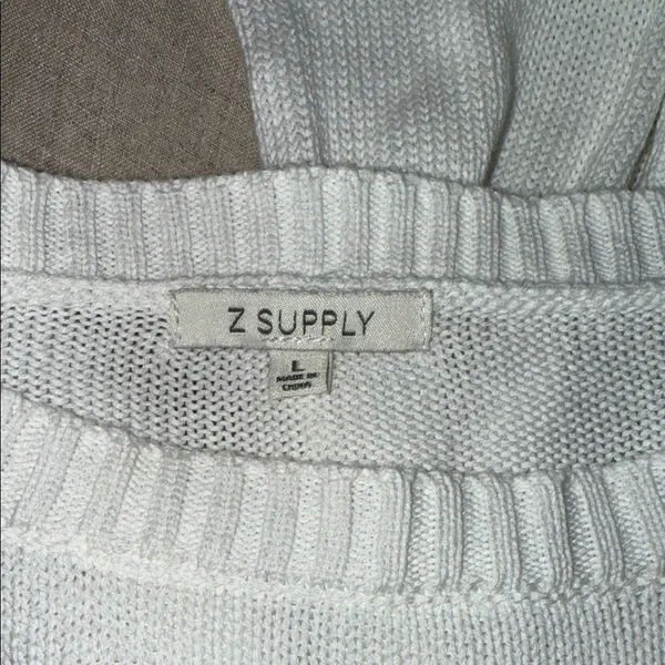 Women's Z Supply Crew Cropped Neck Sweater - Image 4