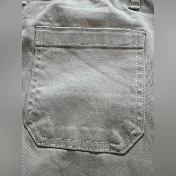 Classic Cream Straight Wide Leg Khaki pants 6 - Image 5