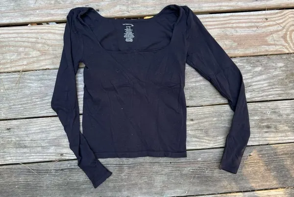 Free People Intimately Long Sleeve Top M/L Black - Image 2
