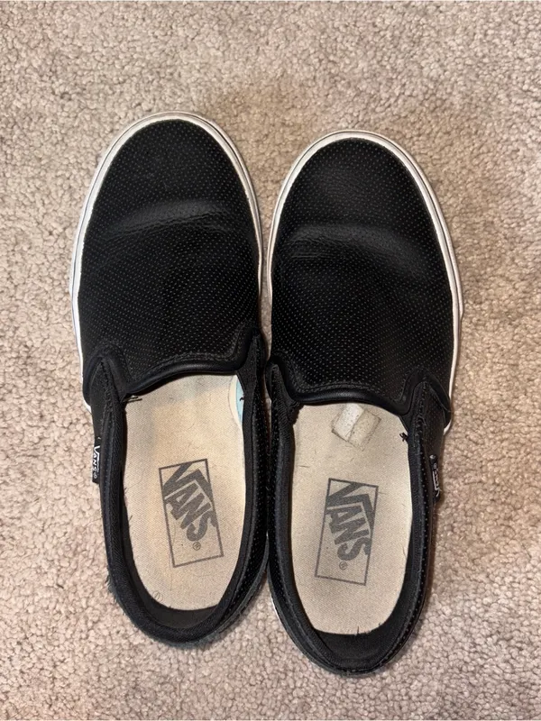 Vans Asher Women's Perforated Slip-On Shoes - Image 2
