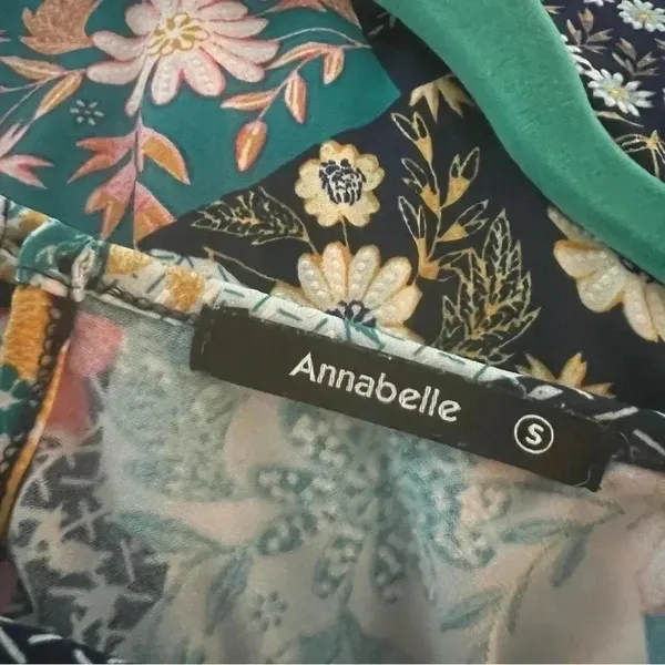 Annabelle‎ Women’s Maxi Dress Sz Small Babydoll Floral Textured $5 - Image 3