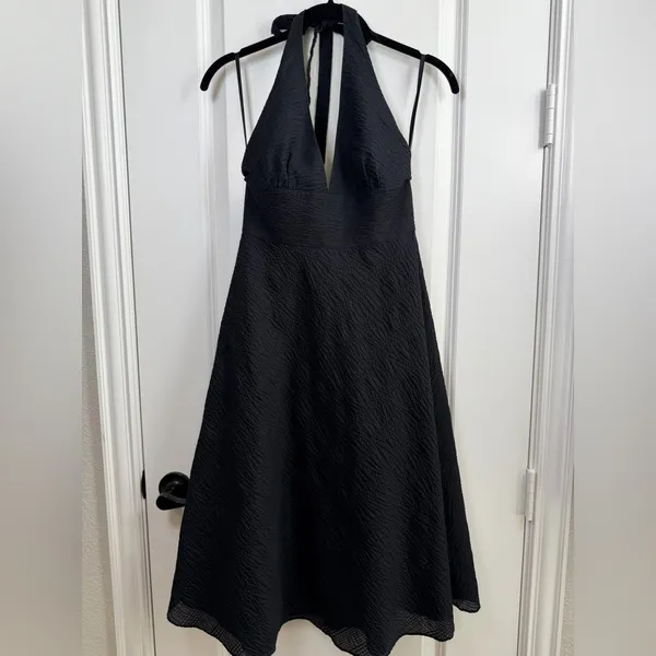 J. Crew Black Backless Dress - Image 4