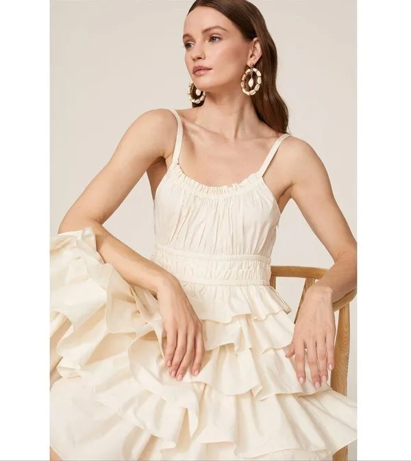ULLA JOHNSON Estela Dress 100% Cotton - Image 2
