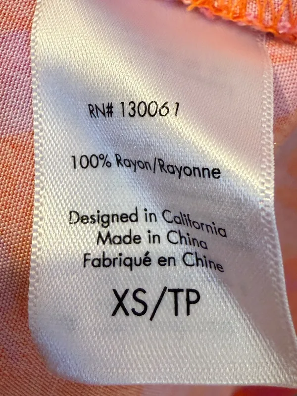 L*SPACE Kristy Mini Dress in Path to Paradise Pink Orange Size X-Small - Image 9