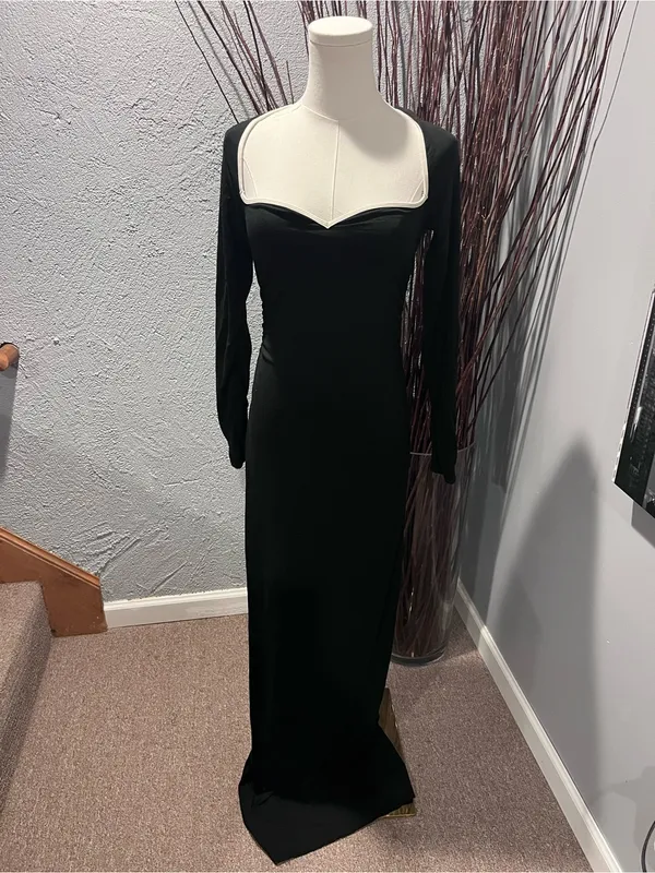 🌺Nwt Oh Polly Ginette Black Long Sleeve Maxi Dress Size Medium🌺 - Image 2