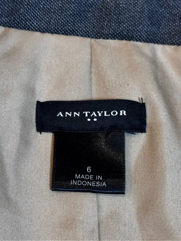Ann Taylor Brown Blazer 6 Stretch Tailored Fitted Career Workwear Office Work - Image 4