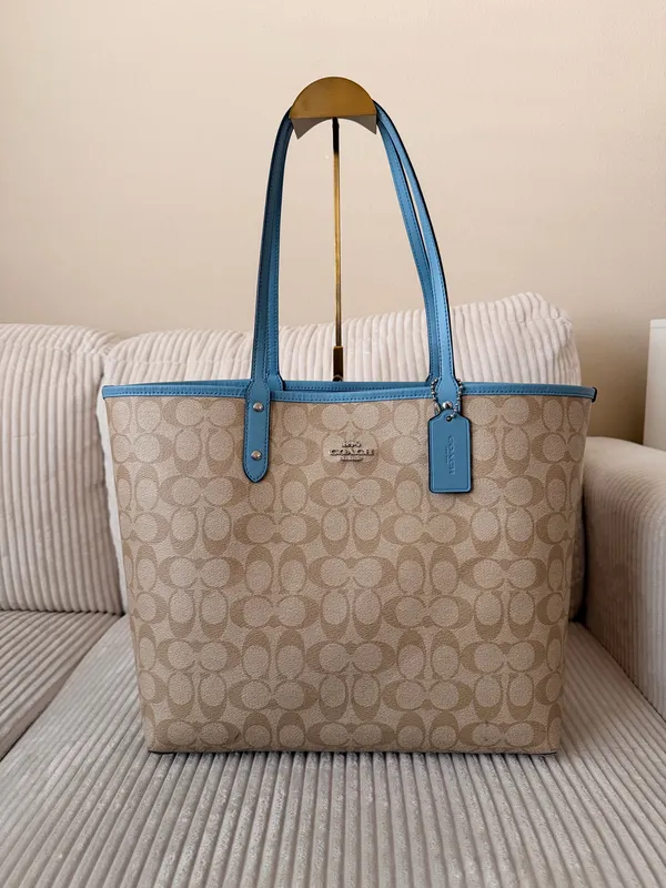 Coach Reversible City Tote with Pouch - Image 7