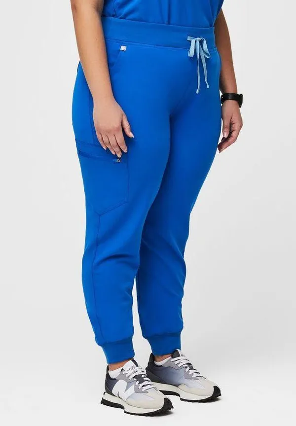 FIGS Zamora FIONx Jogger Royal Blue High Waisted Scrub Pants - Image 2