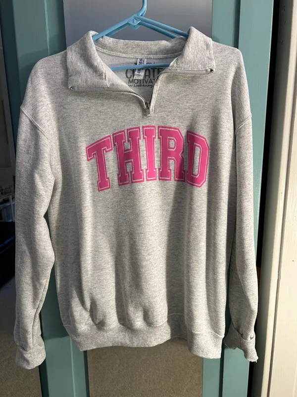 Teach Create Motivate Quarter Zip Size M - Image 4
