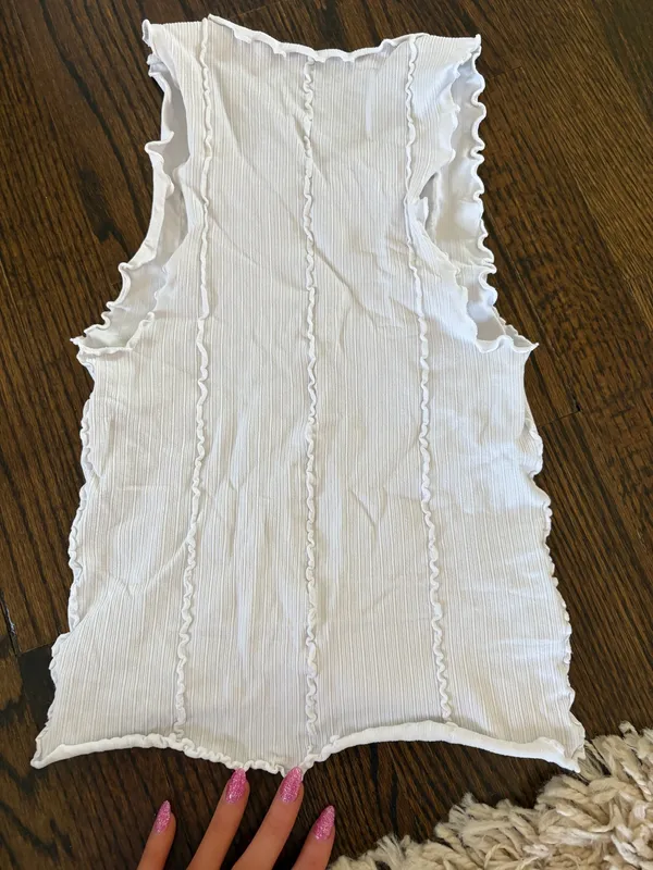 White Free People Tank Top XS/S - Image 2
