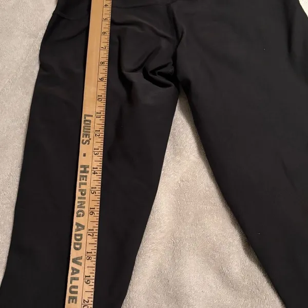 Nike Dri-FIT Cropped Capri Leggings Black Pink Reflective Running Yoga Size S - Image 3