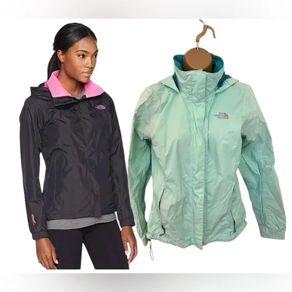 The North Face Resolve Jacket Women’s Mint Green Small - Image 2