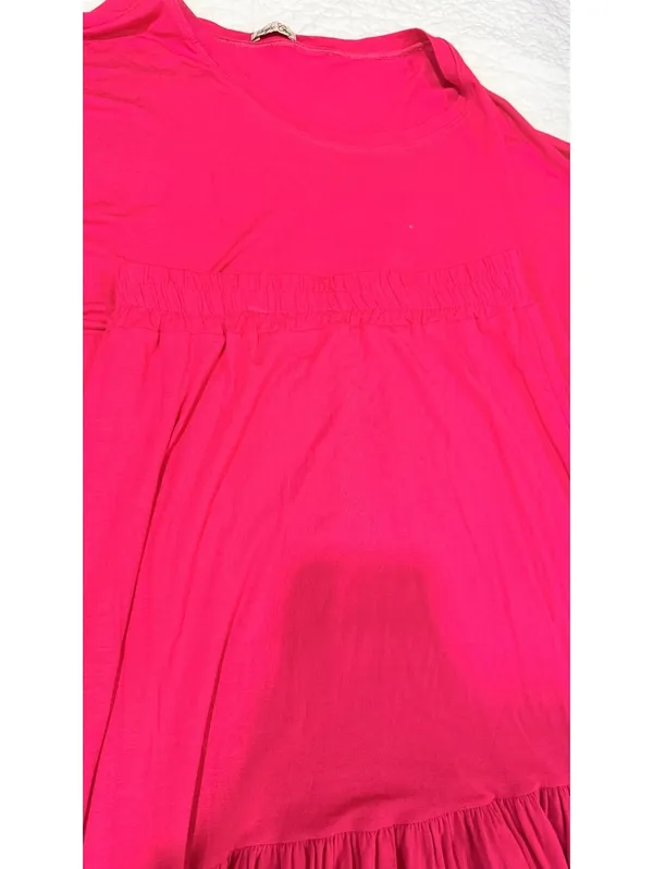 NWT SET Size M Brazilian Pink 2 Piece Maxi Skirt & Blouse - Image 2