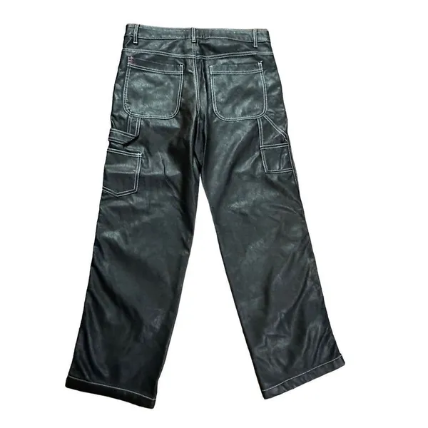 Urban Outfitters BDG Leila Faux Leather Carpenter High‎ Rise Pants sz 27 - Image 5