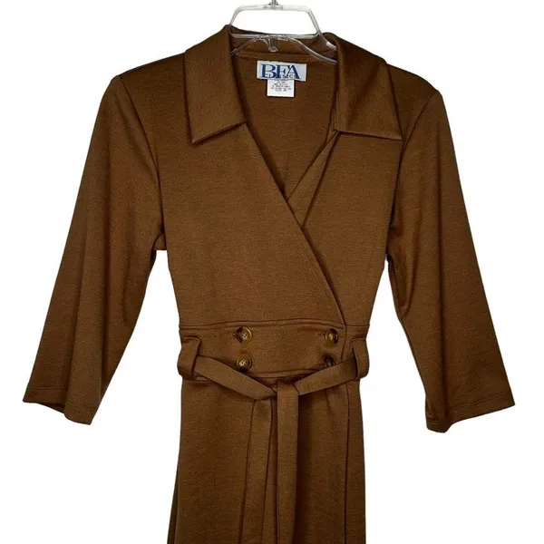 Vintage BFA Classics Brown Dress Size 4P - Image 2