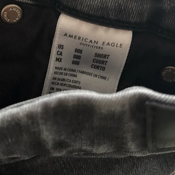 American Eagle Outfitters High Rise Black Jeans Lu(x)e Skinny Jeans Size 000 - Image 3