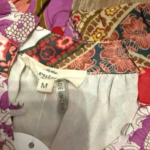 Entro Talk About It Pink Mixed Print Blouse - Image 3