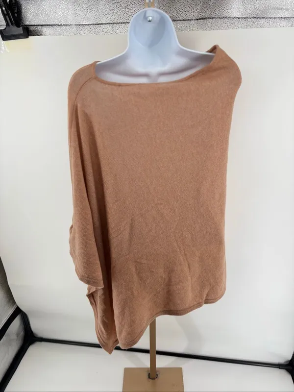 Peter Millar Texas A&M Essential Cashmere Poncho Camel NWOT - Image 9