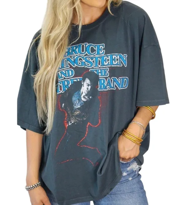 DAYDREAMER Bruce Springsteen Born in USA Tour One Size Tee, New w/o Tag MSRP $98 - Image 6