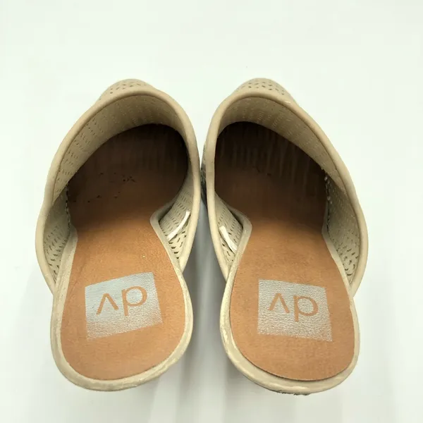 Dolce Vita Beige Laser Cut Closed Toe Heeled Mules Size 10 - Image 10