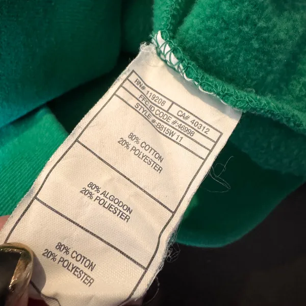 Adidas‎ University of Notre Dame Green Sweatshirt S Collegiate Fighting Irish - Image 7
