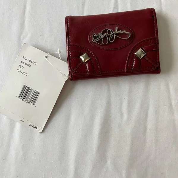 Betsey Johnson red trifold wallet RARE - Image 5