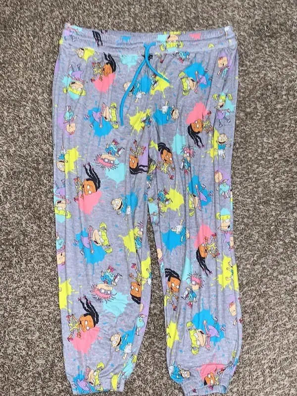 Rugrats Nickelodeon Womens Sleep Lounge Joggers Printed Pants plus size 2X - Image 2