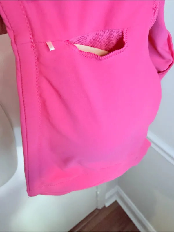 INGIA Hot Pink Short Sleeve Crop Top Stretch Athletic Tee Size S/M - Image 7