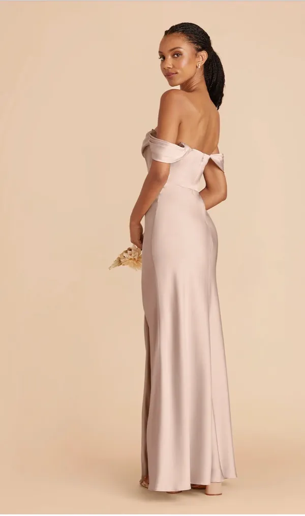 Birdy Grey Mia Off-Shoulder Champagne Dress - Image 2