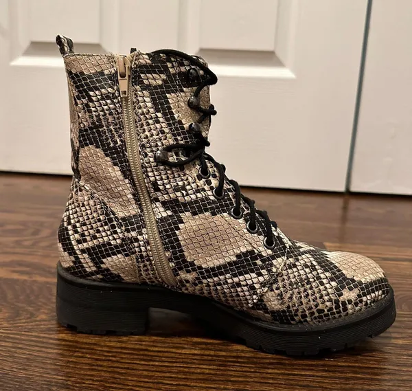 MIA Snake Print Combat Boots - Image 8