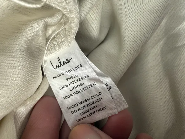 Lulu's Always Celebrating Ivory Satin Off The Shoulders Mini Dress Size XL - Image 6