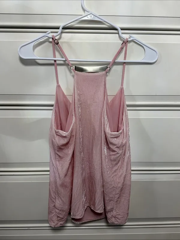 Lilly Pulitzer Pale Pink Velvet Cami Slip - Image 2