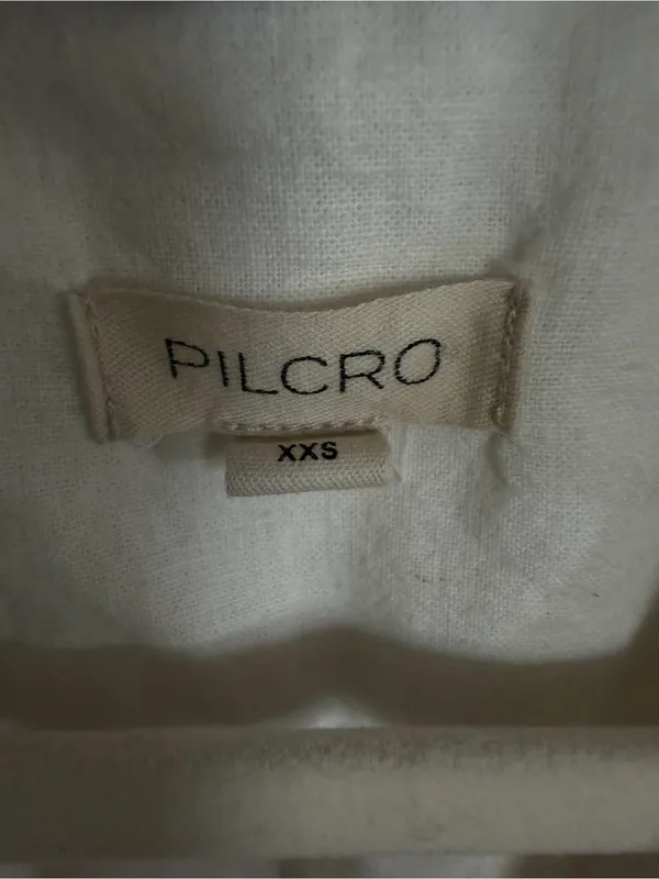 Pilcro Sleeveless V-Neck Linen Blend Flounce Mini Dress - Image 5