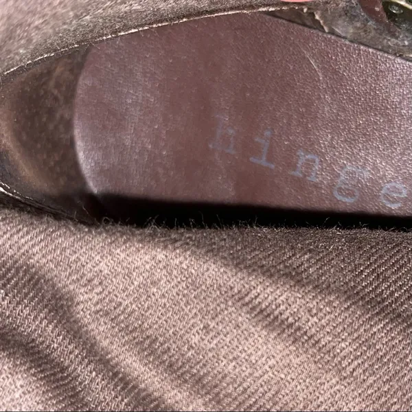 Hinge Brown Tall Distressed Leather Devin Riding Boots size 5.5 - Image 7