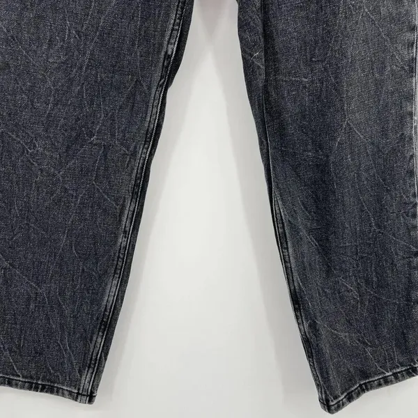 Abercrombie & Fitch The‎ Mom High Rise Black Wash Denim Tapered Jeans Size 4XS - Image 6