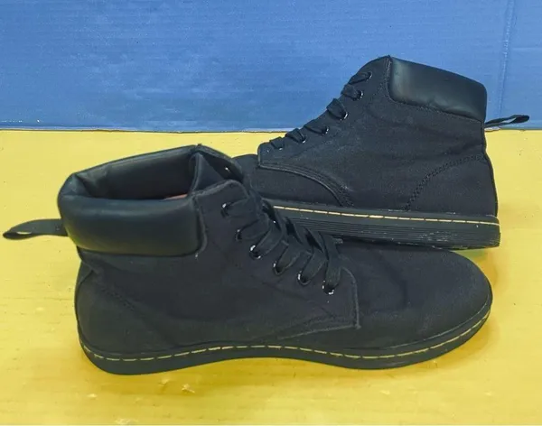 Dr Martens Maelly Women’s Black Canvas Ankle Boots Booties Lace Up Size US 10 - Image 5