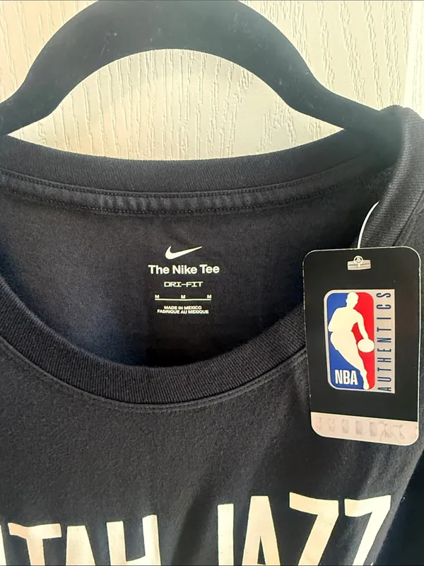 Nike Black Utah Jazz Graphic Basketball Tee with Yellow and Purple Accents - Image 2