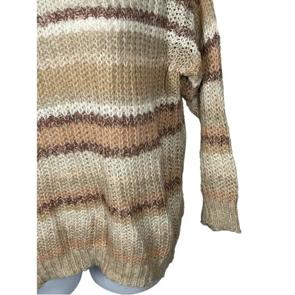 American Eagle Oversized Striped Chunky Knit Sweater | Small - Image 5