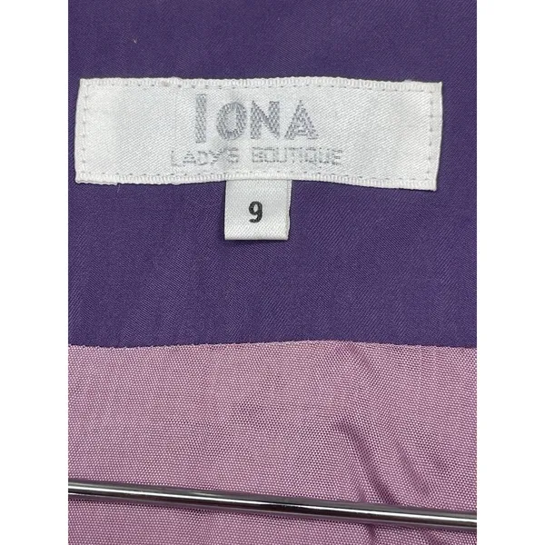 Womens Iona Soft Boutique, Size 9 Purple Ladies Jacket‎ Size M - Image 5